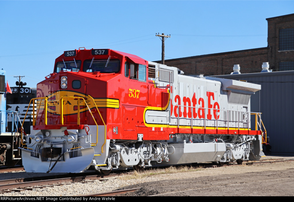 ATSF 537, GE B40-8W donated to RRHMA by BNSF